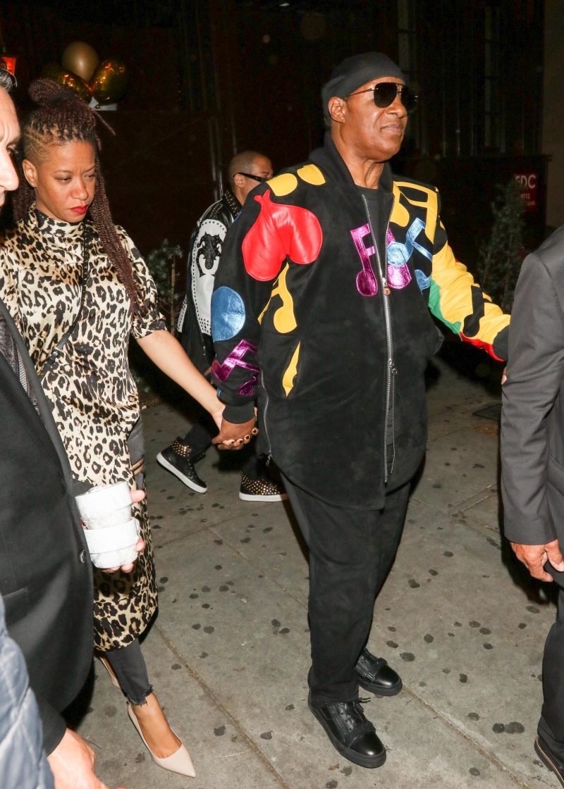 Stevie Wonder Tomeka Bracy Stevie Wonder is spotted arriving to The Peppermint Club in West Hollywood