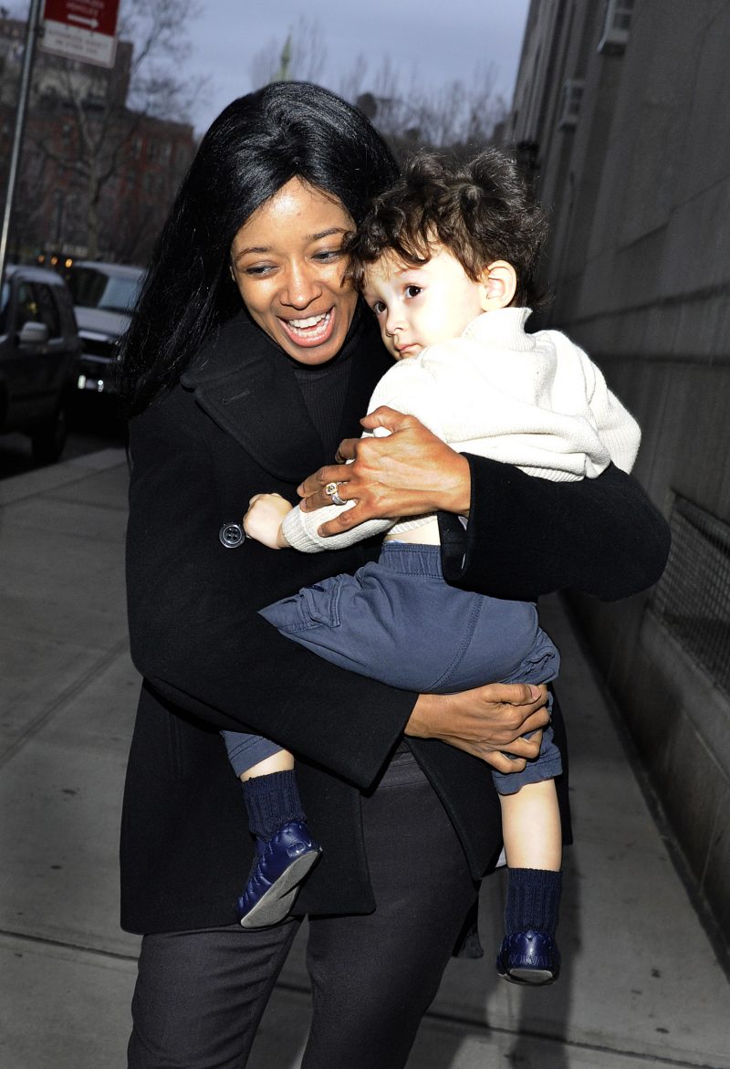 Stephanie Adams leaves court in New York after winning her case. She is a former Playboy playmate who was roughed up by police.