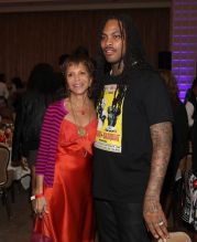 BEVERLY HILLS, CA - JUNE 22: Sylvia Rhone and Waka Flocka attend Culture Creators Leaders and Innovators Awards Brunch 2018 at The Beverly Hilton on June 22, 2018 in Beverly Hills, California.
