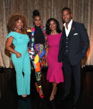 BEVERLY HILLS, CA - JUNE 22: Tamika Ray, Courtney Adeleye, Joi Brown and AJ Calloway attend Culture Creators Leaders and Innovators Awards Brunch 2018 at The Beverly Hilton on June 22, 2018 in Beverly Hills, California.