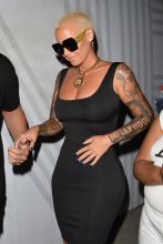 American model and actress Amber Rose arrives to Bootsy Bellows in Los Angeles, USA.
