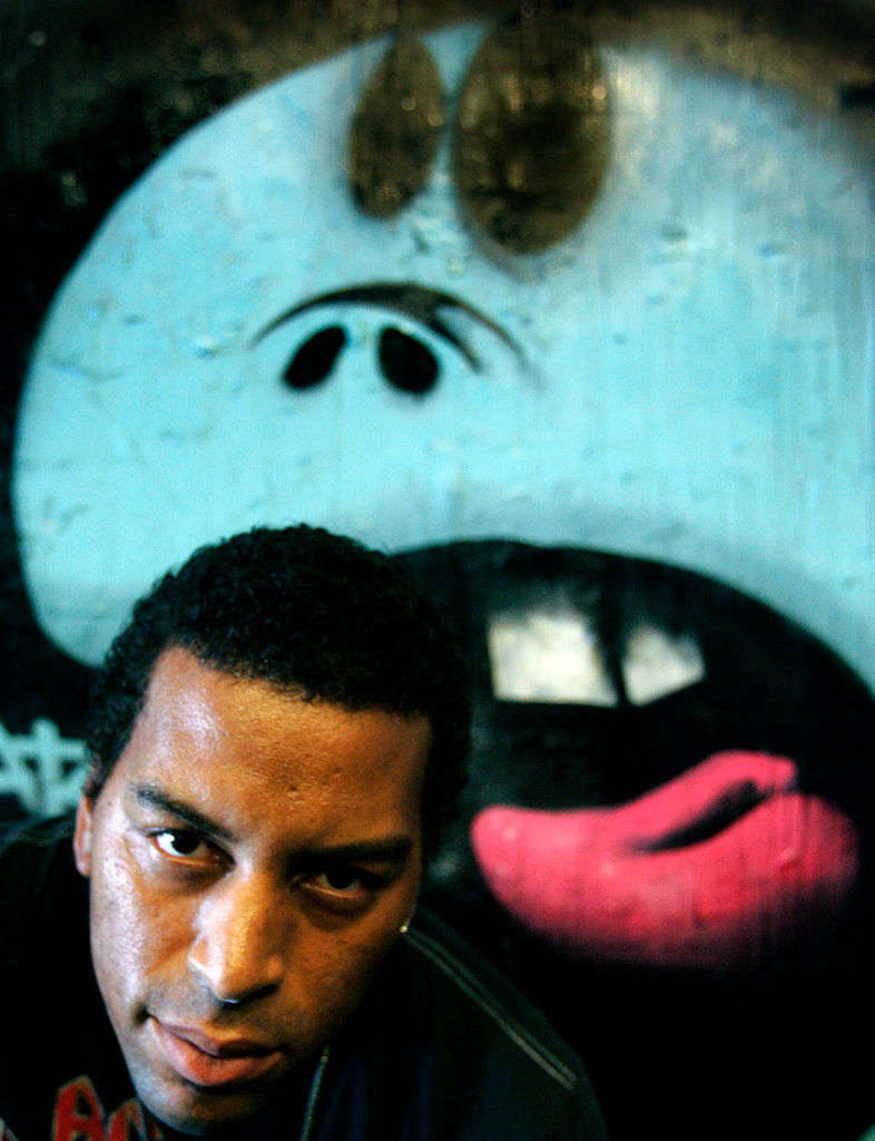 WEST LOS ANGELES CAAUG 07 2008, Rapper Arabian Prince, aka K.R. Nazel, one of a crop of rappers that define first half of the Reagan years. The Anthology19841989 traces the career of the man born K.R. Nazel from his first single, "Strange Life," to his work as one of the original members of N.W.A. He is at the Scratch DJ Academy in West LA on Aug 07, 2008.