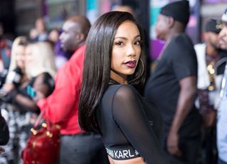 HOLLYWOOD, CA - SEPTEMBER 17: Erica Mena arrives for VH1's Hip Hop Honors: The 90's Game Changers at Paramount Studios on September 17, 2017 in Hollywood, California.
