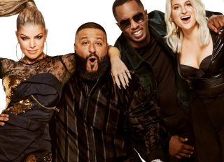 THE FOUR: BATTLE FOR STARDOM: L-R: Fergie, DJ Khaled, Sean Diddy Combs and Meghan Trainor. Six-episode event THE FOUR: BATTLE FOR STARDOM premieres Thursday, Jan. 4 (8:00-10:00 PM ET/PT) on FOX.