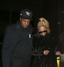 Singer Beyonce and rapper Jay-Z were spotted leaving The Arts Club at 3 in the morning in Mayfair, London, UK.