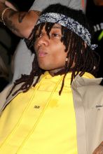 Swae Lee Stars at the Off-White Menswear Spring Summer 2019 show during Paris Fashion Week