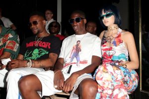 Stars at the Off-White Menswear Spring Summer 2019 show during Paris Fashion Week