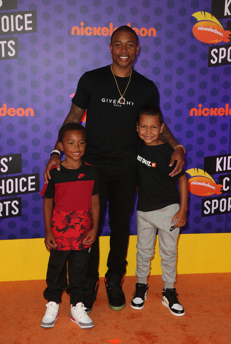 Nickelodeon Kids' Choice Sports Awards 2018  Isaiah Thomas, James Thomas, Jaiden Thomas