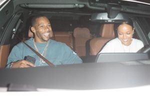 Actress, Karrueche Tran and her NFL star boyfriend Victor Cruz were seen leaving Delilah Night Club in West Hollywood, CA