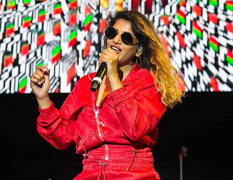 Ms. Lauryn Hill, M.I.A., and Tierra Whack perform live during The Miseducation of Lauryn Hill 20th Anniversary Tour at Festival Pier at Penn's Landing in Philadelphia, PA. Ms. Lauryn Hill is celebrating twenty years of her anthemic debut solo album The Miseducation of Lauryn Hill which was released in August 1998