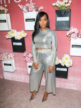 Celebrities, including Khadijah Haqq McCray and Nicole Williams, are seen attending the Fashionsta Launch Party at Neuehouse in Los Angeles, California.