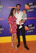 Nickelodeon Kids' Choice Sports Awards 2018 Featuring: Nicole Johnson, swimmer Michael Phelps, Boomer Robert Phelps