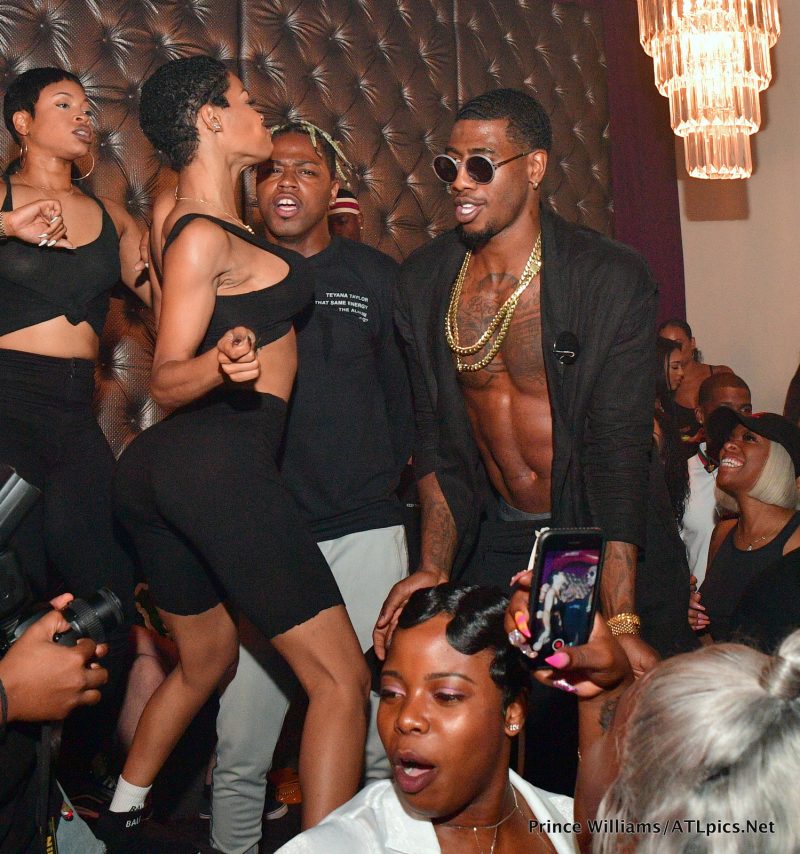 Iman Shumpert Teyana Taylor Mr. Plush Party At Revel Nightclub