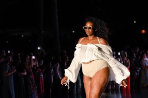 Sports Illustrated Swim Search models walk the runway at the Sports Illustrated Swimsuit #SISwimSearch show during Paraiso at W South Beach on July 15, 2018 in Miami Beach, Fla.