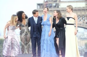 The 'Mission: Impossible - Fallout' Global Premiere on July 12, 2018 in Paris, France. Pictured: Alix Benezech,Angela Bassett,Tom Cruise,Michelle Monaghan,Rebecca Ferguson and Vanessa Kirby