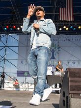Tameka "Tiny" Harris supports T.I. as he headlines Pennsylvania Care Health and Wellness Fest at the Great Plaza at Penn's Landing in Philadelphia, PA