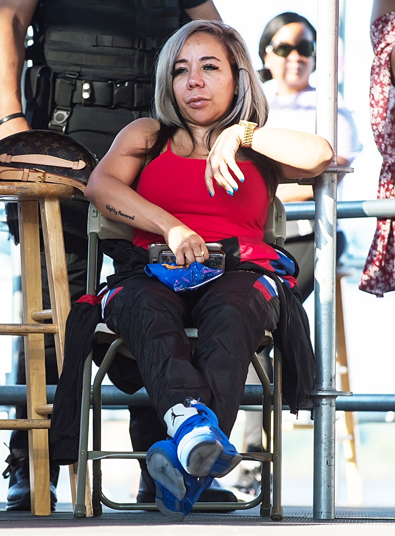 Tameka "Tiny" Harris supports T.I. as he headlines Pennsylvania Care Health and Wellness Fest at the Great Plaza at Penn's Landing in Philadelphia, PA