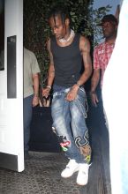 Television personality and businesswoman Kylie Jenner was spotted showing off her slender figure as she stepped out in New York, USA for a date night with boyfriend Travis Scott.