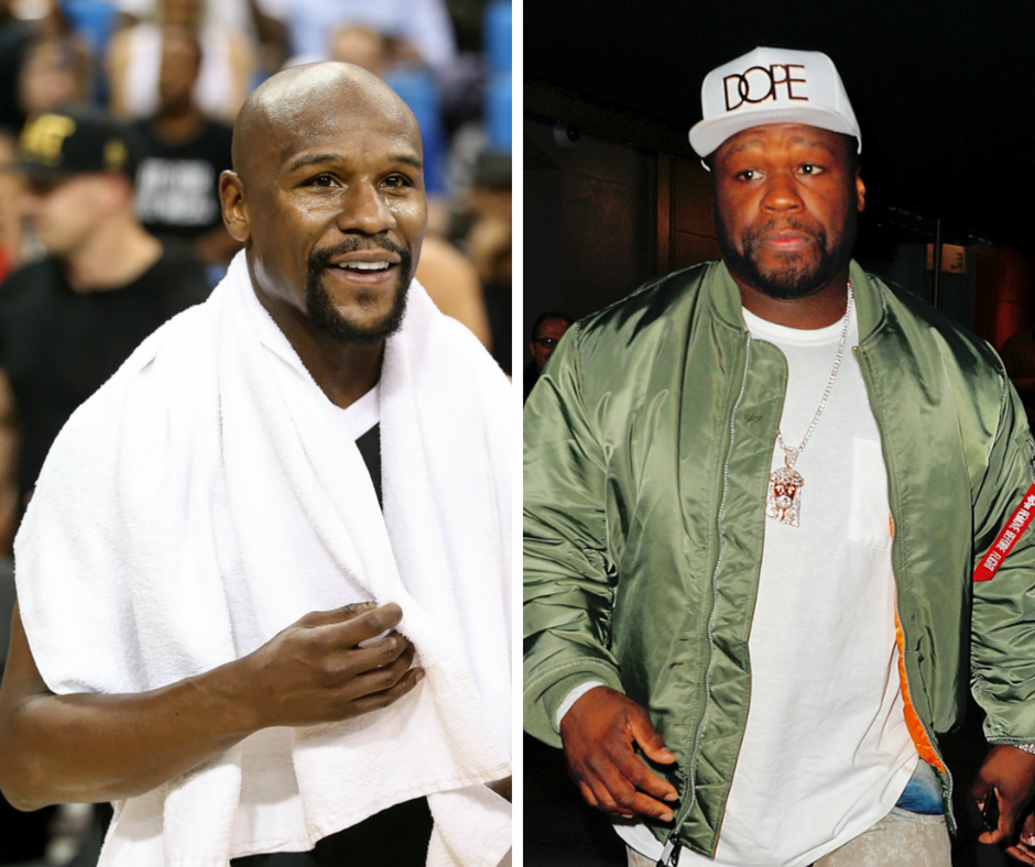 Floyd Mayweather trades blows with T.I. as 50 Cent mocks boxing