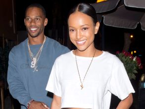 Actress, Karrueche Tran and her NFL star boyfriend Victor Cruz were seen leaving Delilah Night Club in West Hollywood, CA
