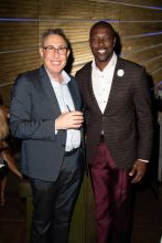 LOS ANGELES, CA - JULY 31: (L-R) Marc Juris and Terrell Owens attend Bossip Best Dressed List Event on July 31, 2018 in Los Angeles, California.