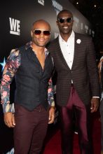 LOS ANGELES, CA - JULY 31: (L-R) Kenny Lattimore and Terrell Owens attend Bossip Best Dressed List Event on July 31, 2018 in Los Angeles, California.
