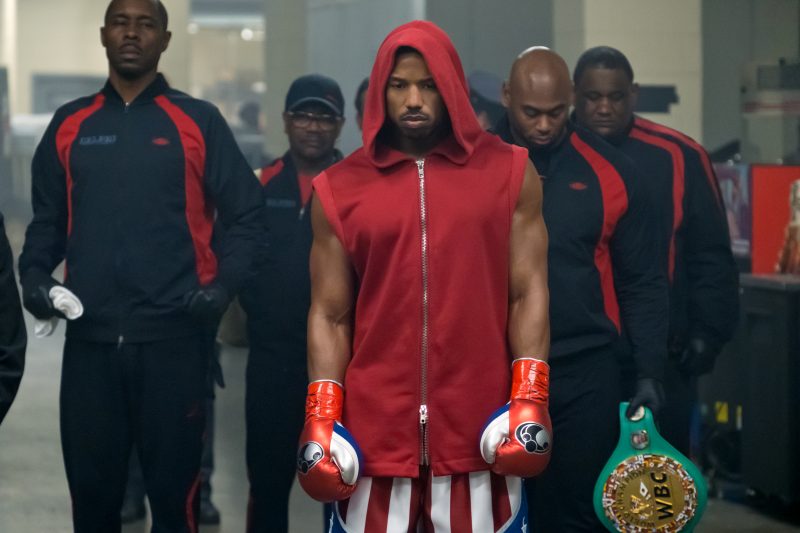 C2_09807_RC (left) Wood Harris stars as Tony 'Little Duke' Burton and (ctr) Michael B. Jordan as Adonis Creed in CREED II, a Metro Goldwyn Mayer Pictures and Warner Bros. Pictures film.