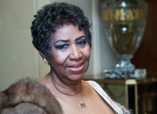 NEW YORK, NY - MARCH 22: Singer Aretha Franklin attends the Aretha Franklin Birthday Celebration at the Ritz Carlton Hotel on March 22, 2015 in New York City.