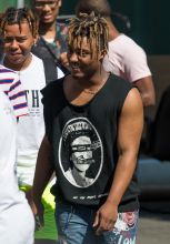 Juice WRLD is seen arriving at 'Jimmy Kimmel Live' in Los Angeles, CA