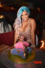 Malaysia Pargo celebrates birthday Atlanta genie belly dancer theme Kandi Burruss Bambi Scrappy and more