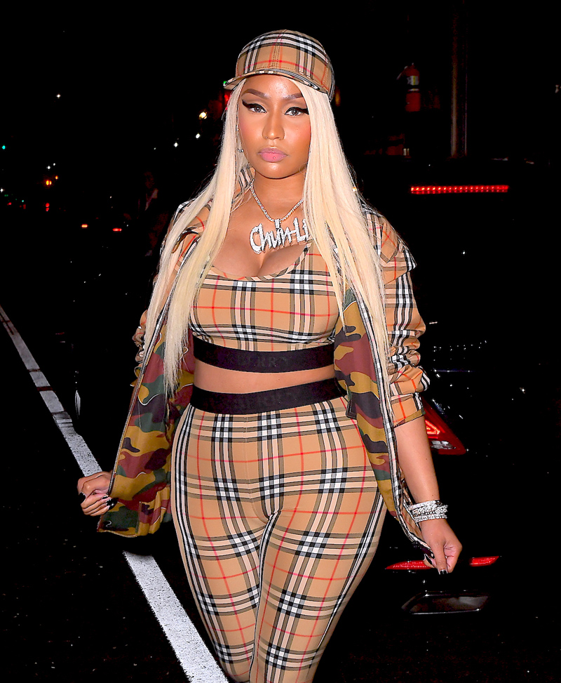 Nicki Minaj's Burberry Outfit at CRWN Interview Is Fierce