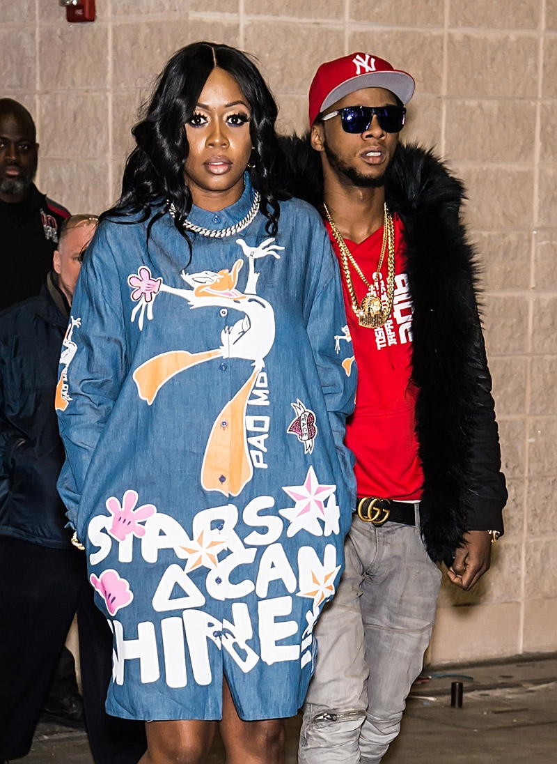 Remy Ma and husband Papoose attend Be Expo 2018 hosted by Radio One Philadelphia at Pennsylvania Convention Center. 