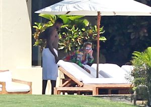 Khloe Kardashian and Kendall Jenner are joined by Tristan Thompson, Ben Simmons and friends at Joe Francis's home in Mexico. The sisters and their boyfriends lounged around at the luxury beachfront mansion, jet ski's
