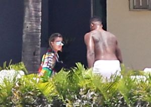 Khloe Kardashian and Kendall Jenner are joined by Tristan Thompson, Ben Simmons and friends at Joe Francis's home in Mexico. The sisters and their boyfriends lounged around at the luxury beachfront mansion, jet ski's