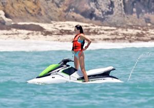 Khloe Kardashian and Kendall Jenner are joined by Tristan Thompson, Ben Simmons and friends at Joe Francis's home in Mexico. The sisters and their boyfriends lounged around at the luxury beachfront mansion, jet ski's