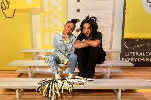 BROOKLYN, NY - SEPTEMBER 05: Yara Shahidi and Luka Sabbat attends the Refinery29 29Rooms New York 2018: Expand Your Reality Opening Party on September 5, 2018 in Brooklyn City.