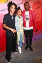 BROOKLYN, NY - SEPTEMBER 05: Luka Sabbat, Yara Shahidi and Trevor Jackson attend the Expand Your Reality Opening Party on September 5, 2018 in Brooklyn City.