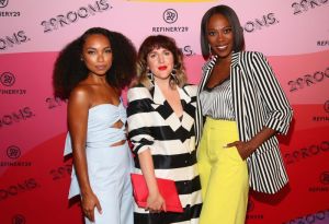 BROOKLYN, NY - SEPTEMBER 05: Logan Browning, Piera Gelardi and Yvonne Orji attends the Expand Your Reality Opening Party on September 5, 2018 in Brooklyn City.
