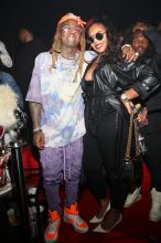 LOS ANGELES, CA - SEPTEMBER 27: Lil Wayne and Ashanti attend Lil Wayne's 36th birthday party and Carter V release at HUBBLE on September 28, 2018 in Los Angeles, California.
