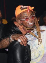 LOS ANGELES, CA - SEPTEMBER 28: Reginae Carter and Lil Wayne attend Lil Wayne's 36th birthday party and Carter V release at HUBBLE on September 28, 2018 in Los Angeles, California.