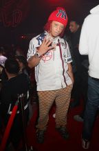 LOS ANGELES, CA - SEPTEMBER 27: Rapper Trippie Redd attends Lil Wayne's 36th birthday party and Carter V release at HUBBLE on September 27, 2018 in Los Angeles, California.