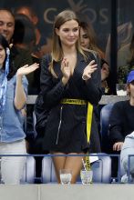 Suki Waterhouse The Grey Goose Suite on Day Thirteen of the 2018 US Open at the Arthur Ashe Stadium on September 8, 2018 in the Flushing neighborhood of the Queens borough of New York City.