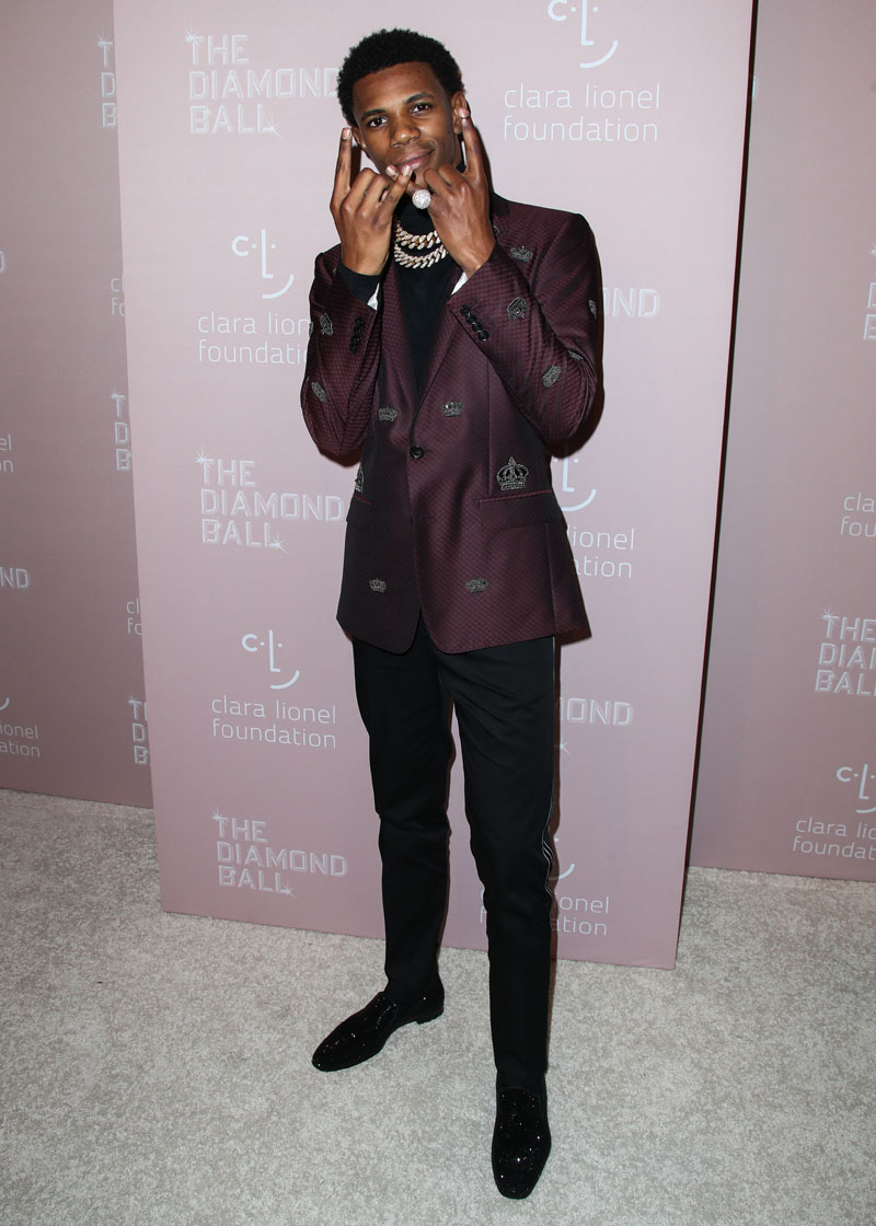 Julius Dubose A Boogie Wit Da Hoodie Rihanna's 4th Annual Diamond Ball Benefitting The Clara Lionel Foundation held at Cipriani Wall Street on September 13, 2018 in Manhattan, New York City, New York