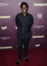 Caleb McLaughlin WEST HOLLYWOOD, LOS ANGELES, CA, USA - SEPTEMBER 15: 2018 Entertainment Weekly Pre-Emmy Party held at the Sunset Tower Hotel on September 15, 2018 in West Hollywood, Los Angeles, California, United States.