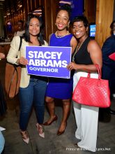 Keri Hilson Monica Brown Kandi Burruss Tucker Keshia Knight Pulliam Mali Hunter Rep. Maxine Waters actress Erika Alexander support Stacey Abrams for Georgia Governor
