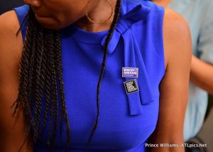 Keri Hilson Monica Brown Kandi Burruss Tucker Keshia Knight Pulliam Mali Hunter Rep. Maxine Waters actress Erika Alexander support Stacey Abrams for Georgia Governor