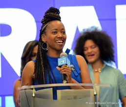 Keri Hilson Monica Brown Kandi Burruss Tucker Keshia Knight Pulliam Mali Hunter Rep. Maxine Waters actress Erika Alexander support Stacey Abrams for Georgia Governor