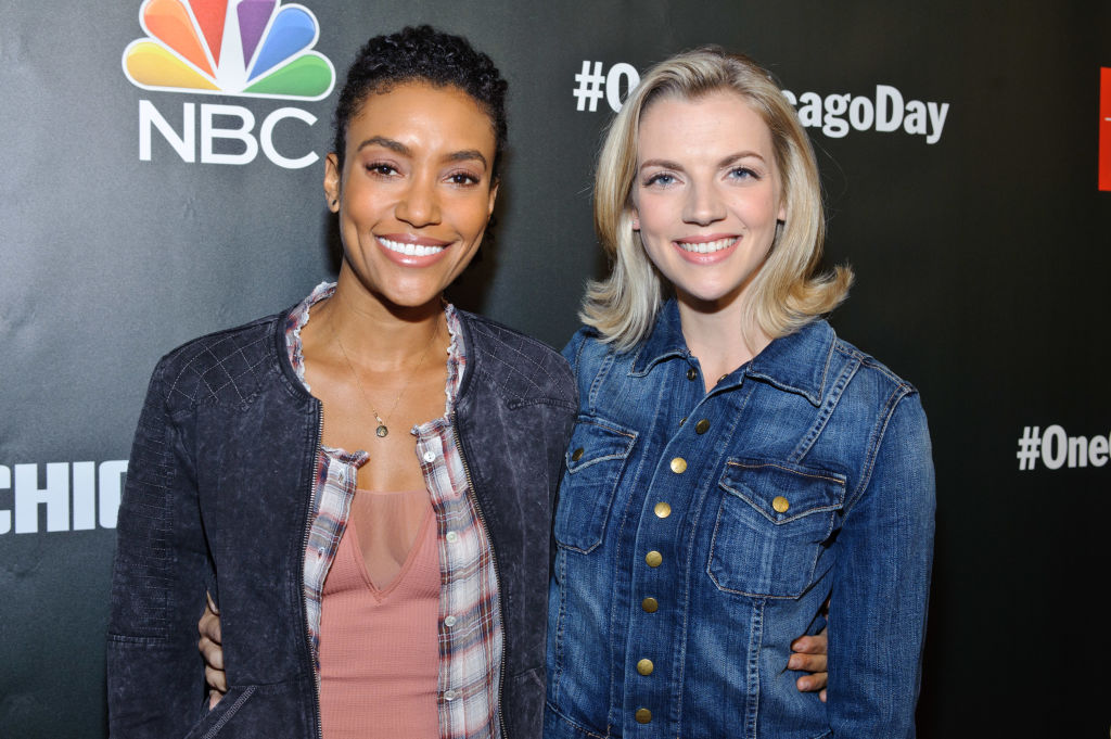CHICAGO, IL - SEPTEMBER 10:  Annie Ilonzeh and Kara Kilmer attend the 2018 press day for "Chicago Fire", "Chicago PD", and "Chicago Med" on September 10, 2018 in Chicago, Illinois. 