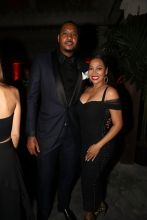 NEW YORK, NY - SEPTEMBER 12: Carmelo Anthony and Lala Anthony attends Swizz Beatz Birthday Celebration on September 12, 2018 in New York City.