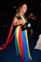 LOS ANGELES, CA - SEPTEMBER 17: Tiffany Haddish, winner of the Outstanding Guest Actress in a Comedy Series award for 'Saturday Night Live,' attends the 70th Emmy Awards Governors Ball at Microsoft Theater on September 17, 2018 in Los Angeles, California.